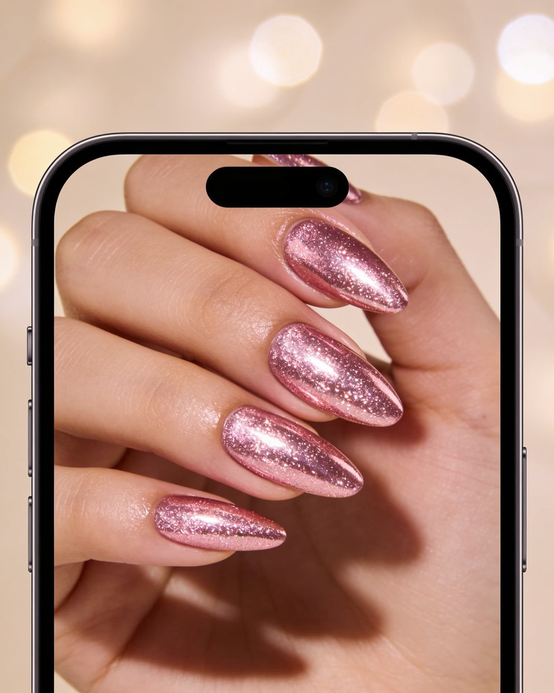 TikTok-ready nail photo a tech can post after a booked AI consult