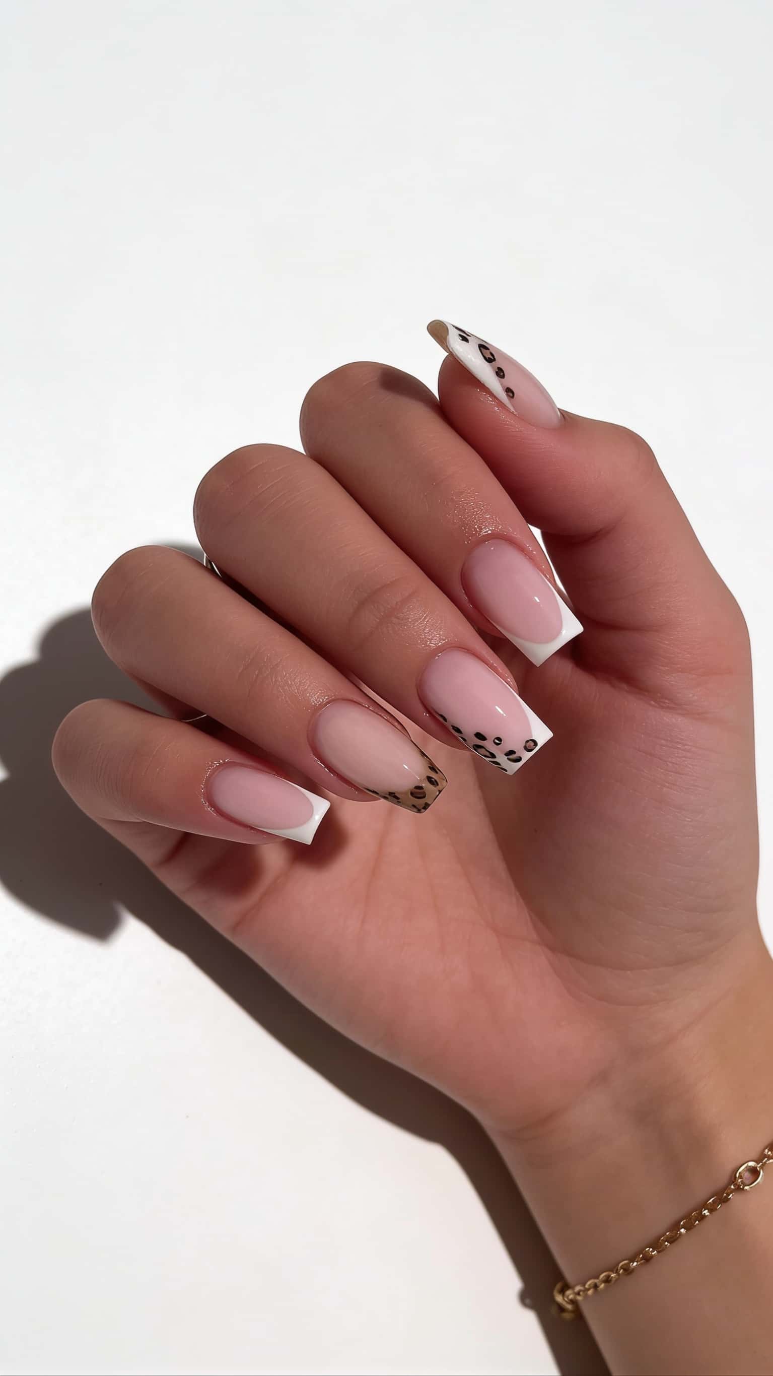 5 french tip nail ideas on manicured hands, tagged nail inspo, french tip nails, nail art.