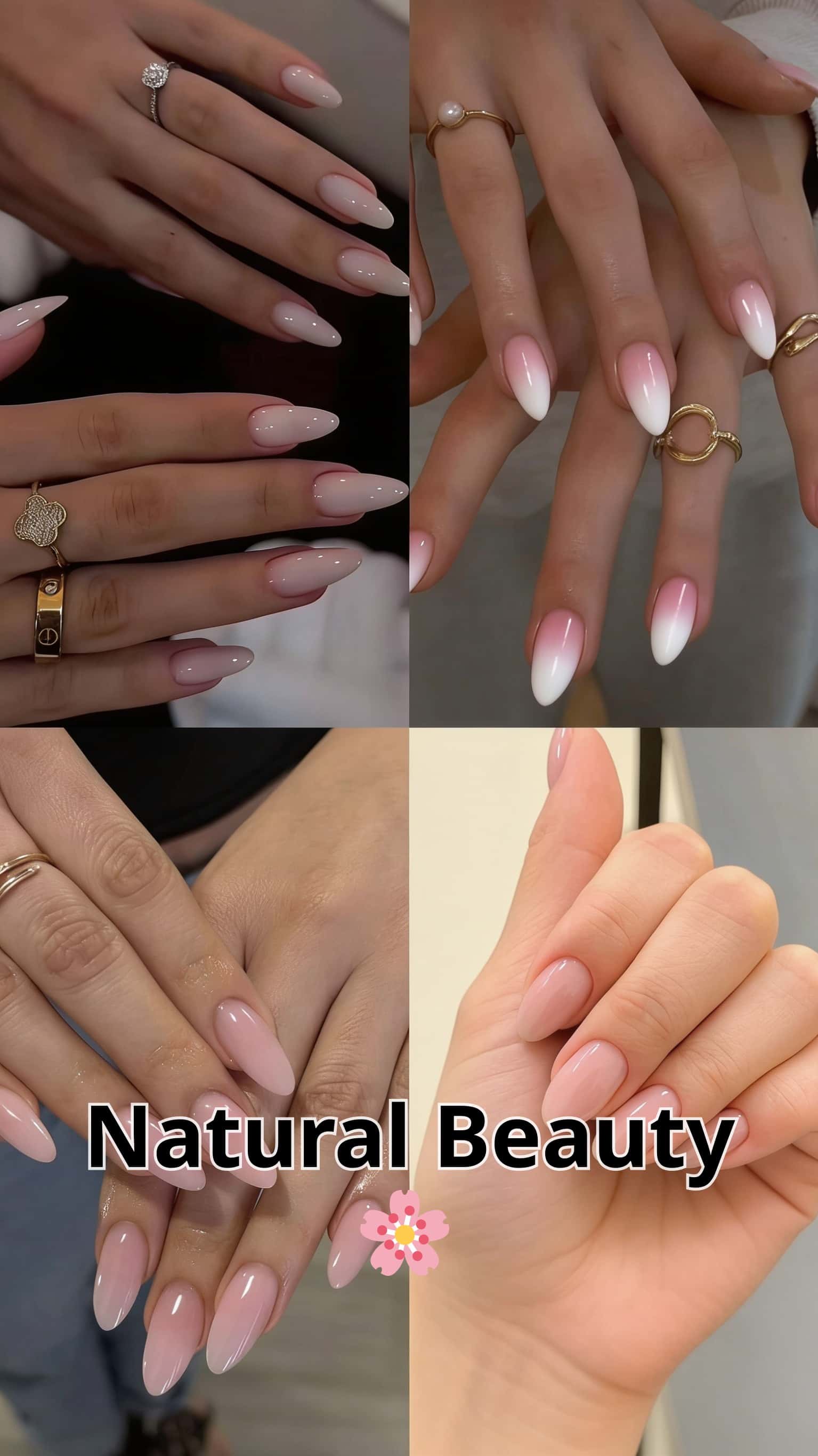 6 chrome nail ideas on manicured hands, including chrome dreams, dotted dreams, cloudy whites, shimmering french.
