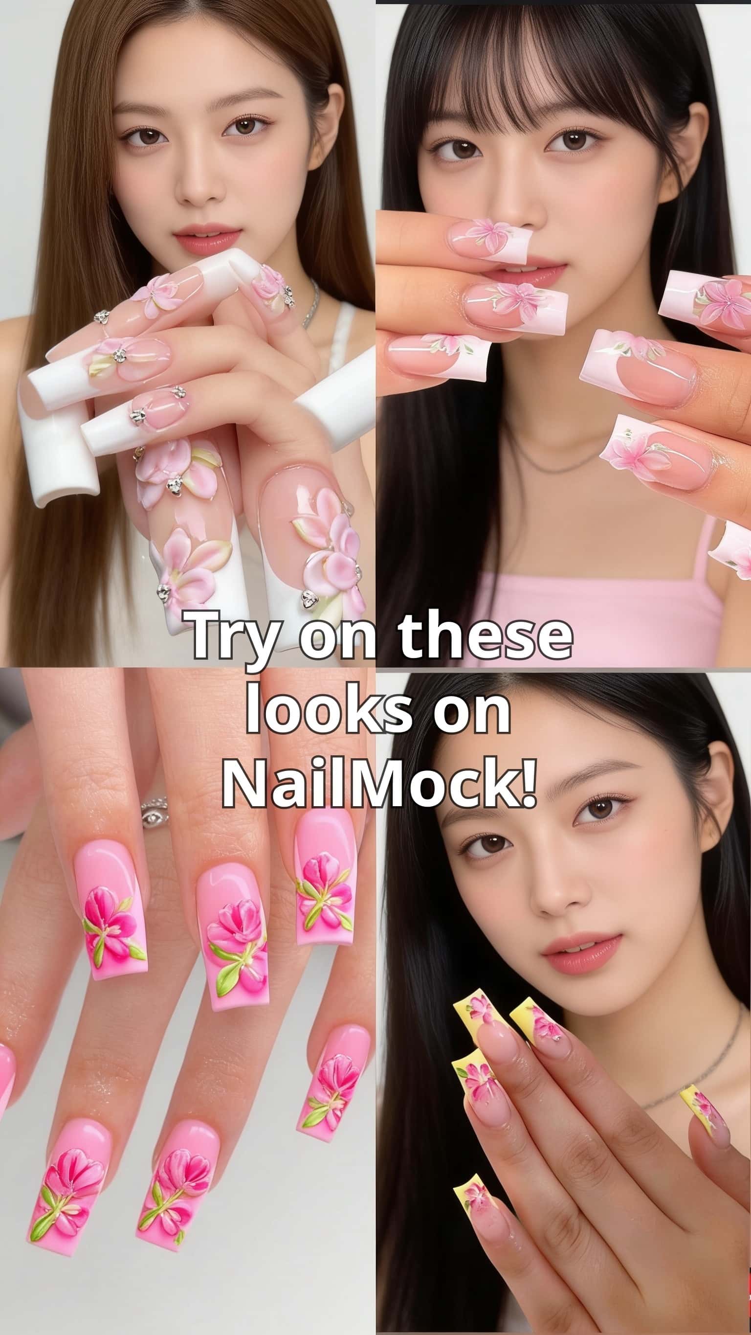 10 spring nail ideas on manicured hands, tagged nail inspo, summer nails, spring nails.