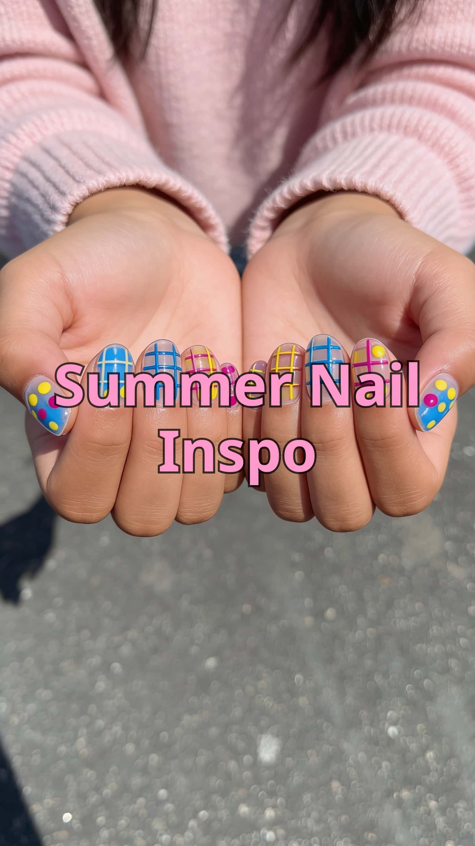 9 summer nail ideas on manicured hands, tagged summer nails, nail inspo, nail art.