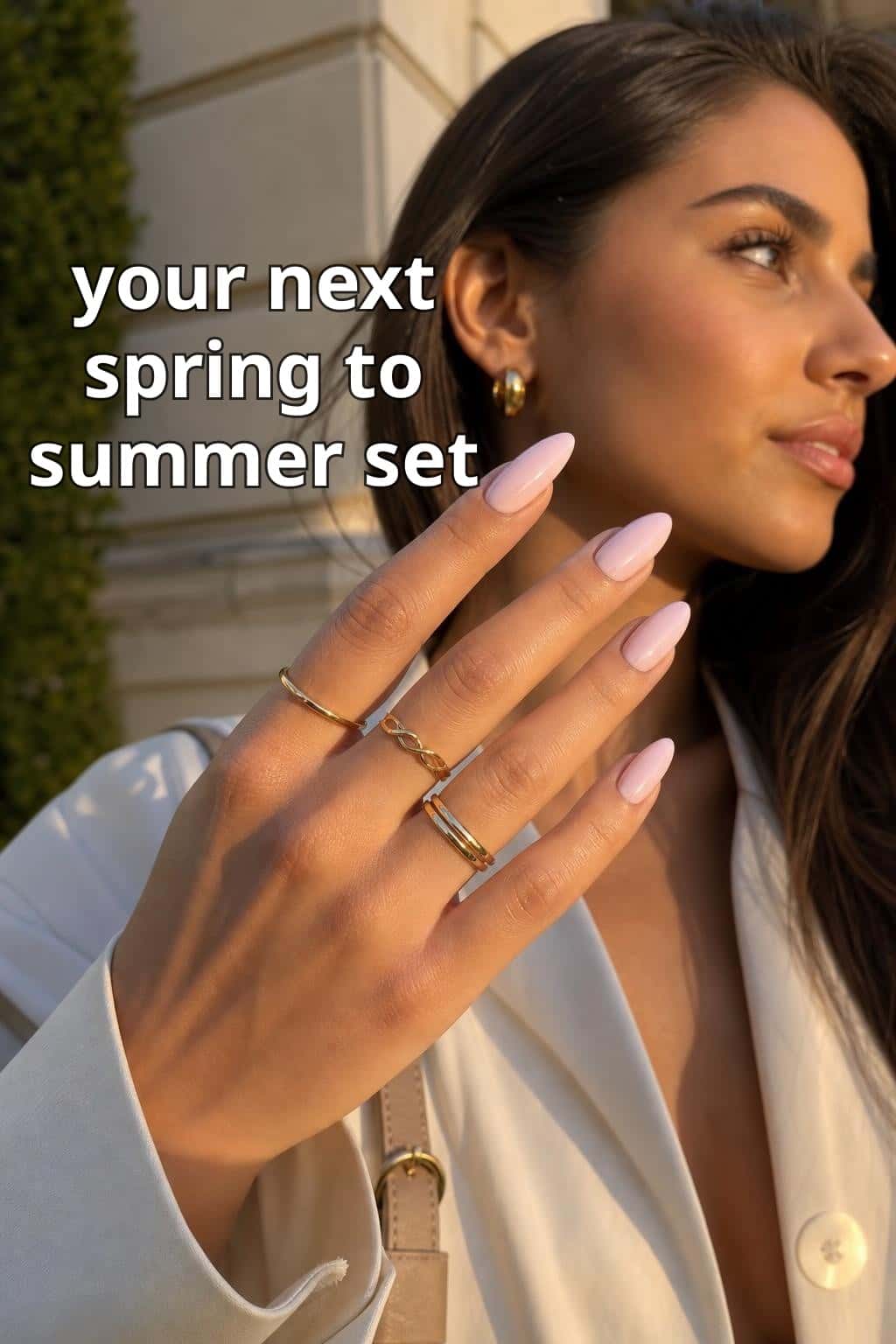 7 glazed nail ideas on manicured hands, including glazed pastel french, baby pink aura, soft mismatched polka, colourful french.