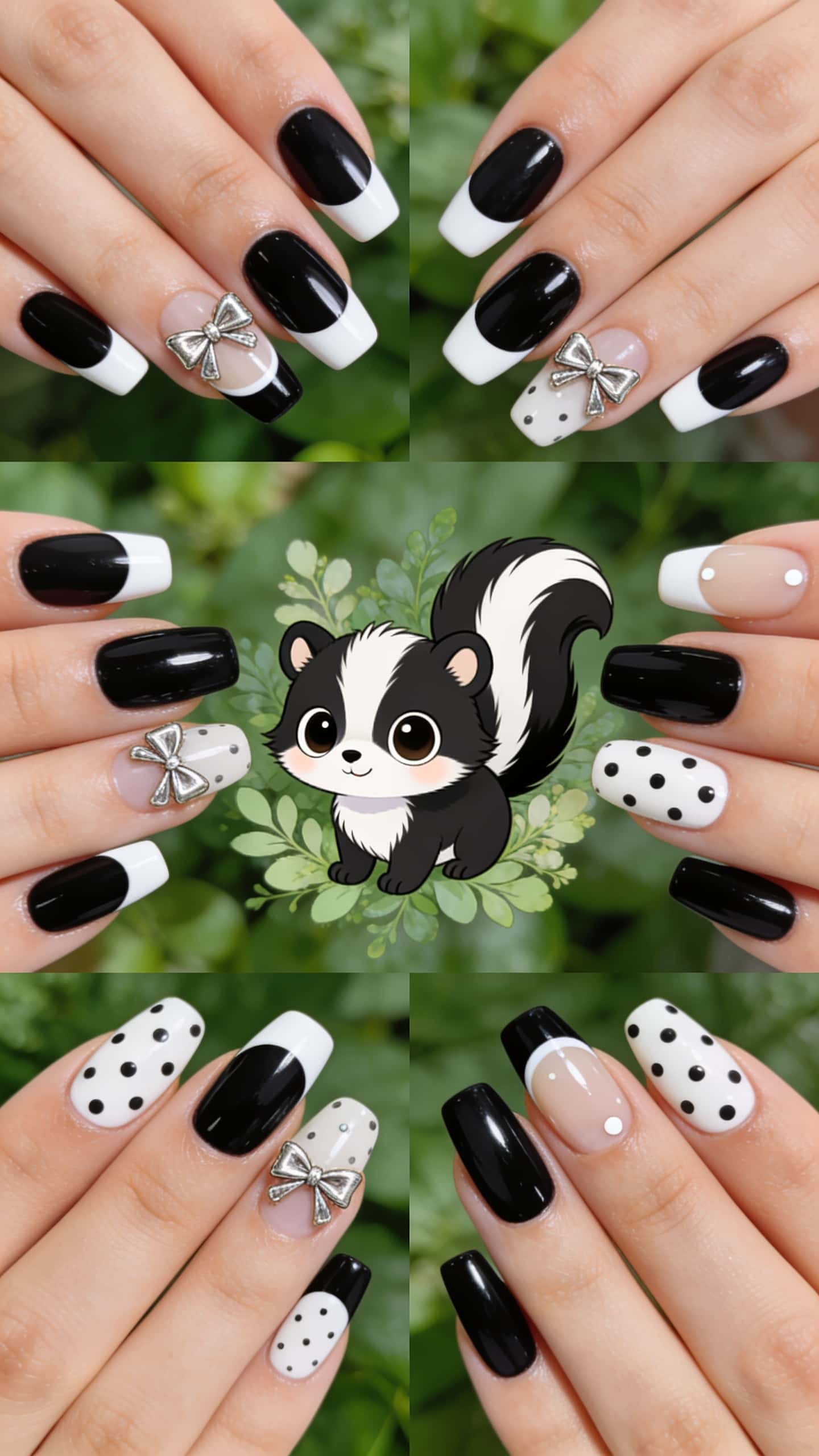 3 nail ideas on manicured hands, tagged characterinspirednails, nail inspo, nail art.