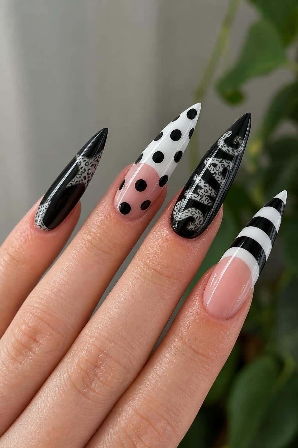 5 cute nail ideas on manicured hands, tagged nail art, 3dnails, nail inspo.