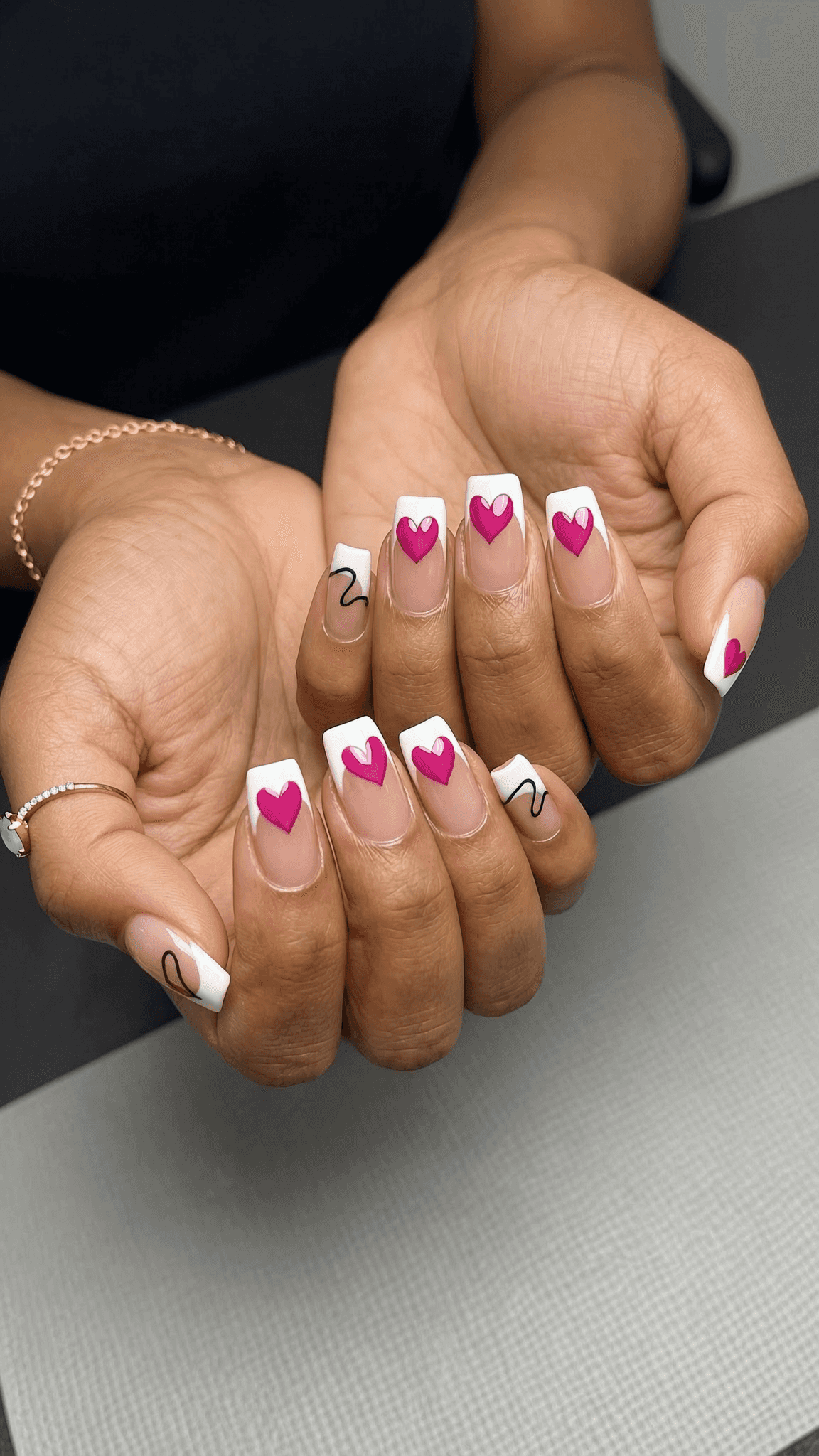8 trendy nail ideas on manicured hands, tagged nail inspo, gel-x, trendy nails.