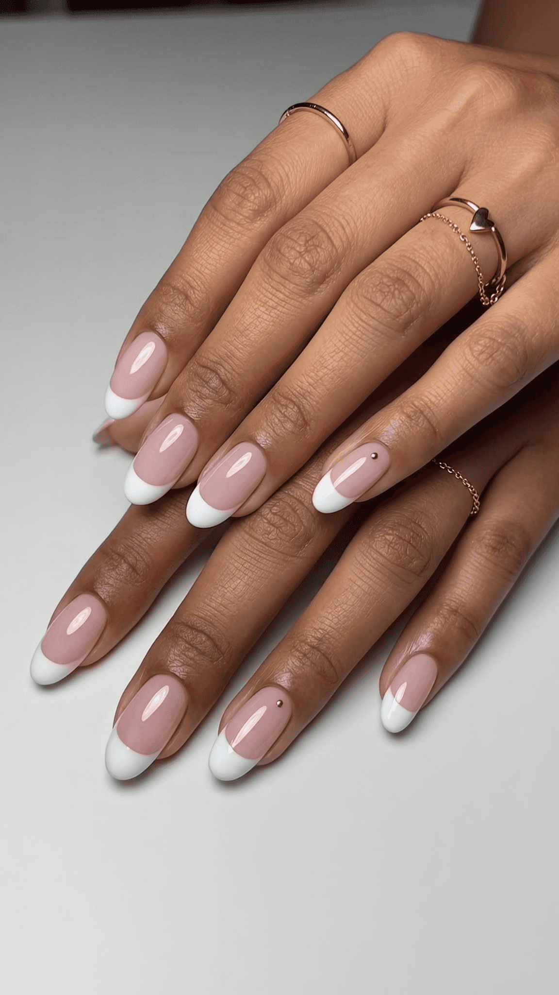 8 trendy nail ideas on manicured hands, tagged nail inspo, gel-x, trendy nails.