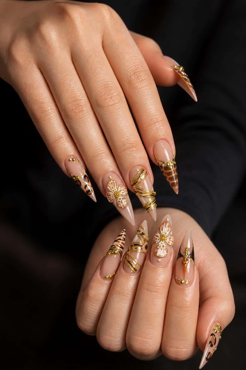 6 nail ideas on manicured hands, tagged nail inspo, nail art, keepervibes.