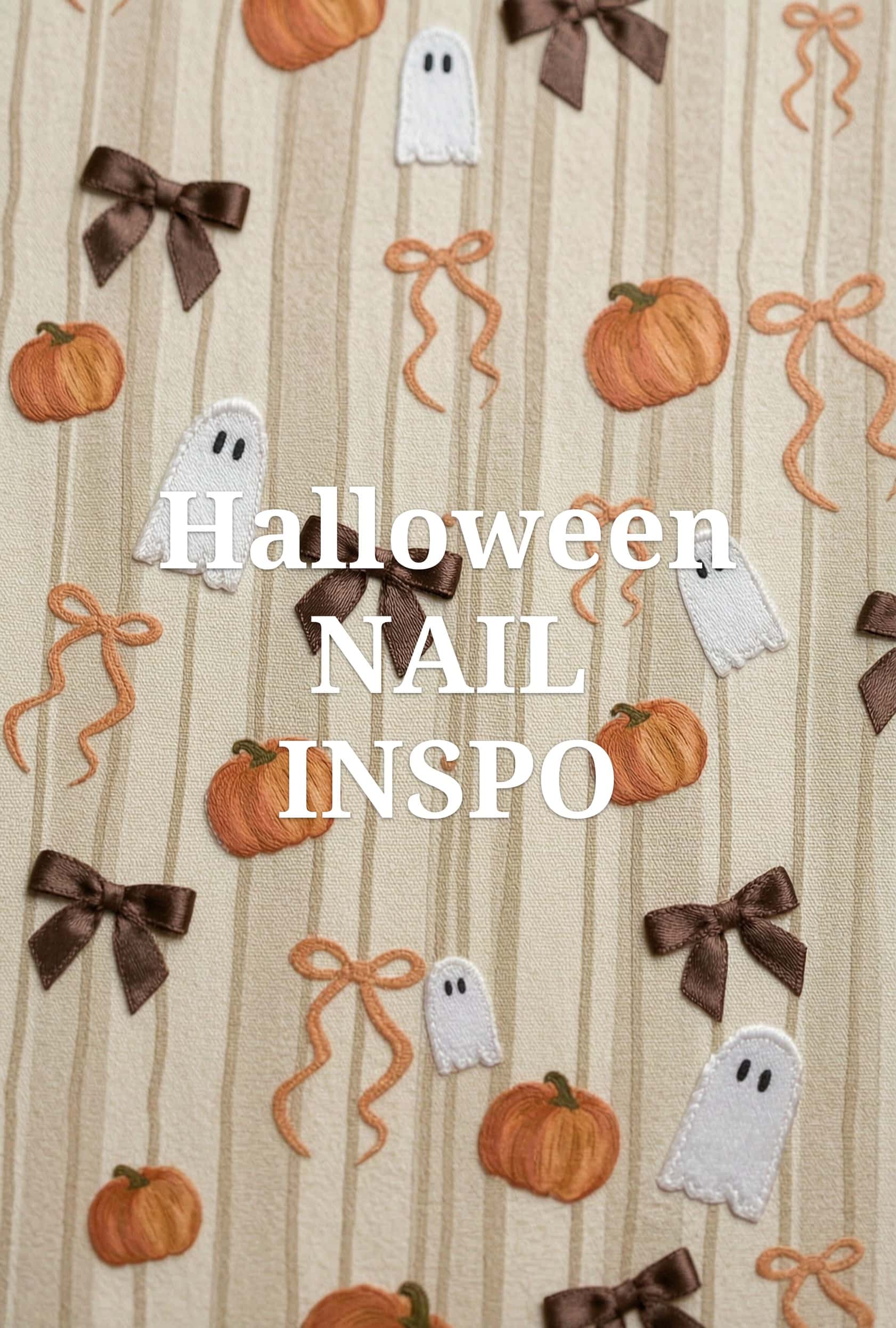 9 halloween nail ideas on manicured hands, tagged halloween nails, spooky nails, nail inspo.