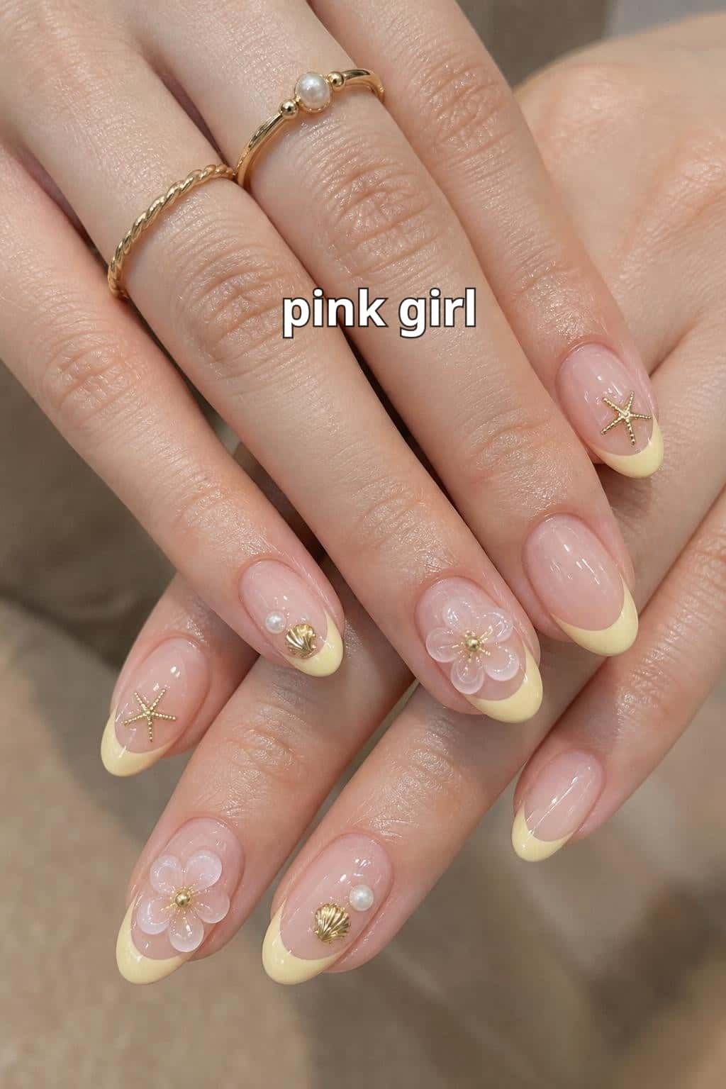 7 pink nail ideas on manicured hands, tagged pink nails, nail art, cute nails.