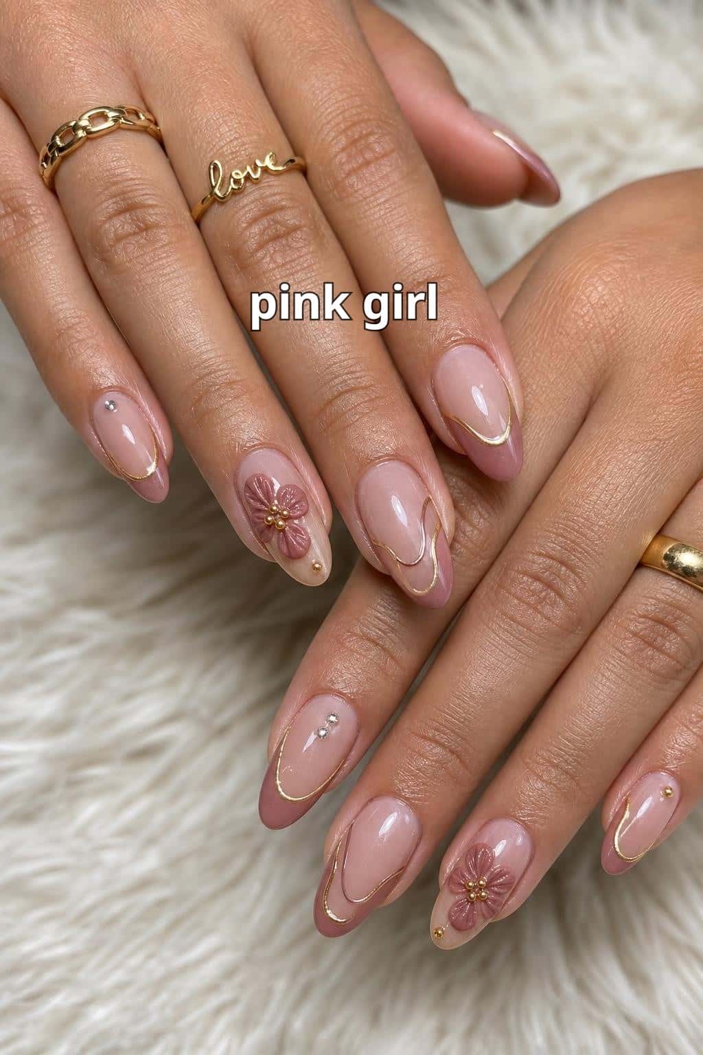 7 pink nail ideas on manicured hands, tagged pink nails, nail art, cute nails.