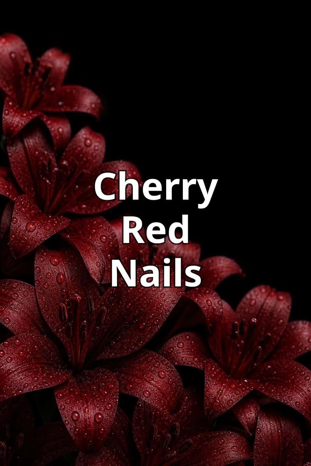 9 red nail ideas on manicured hands, tagged rednailtheory, cherry red, cherry red nails.