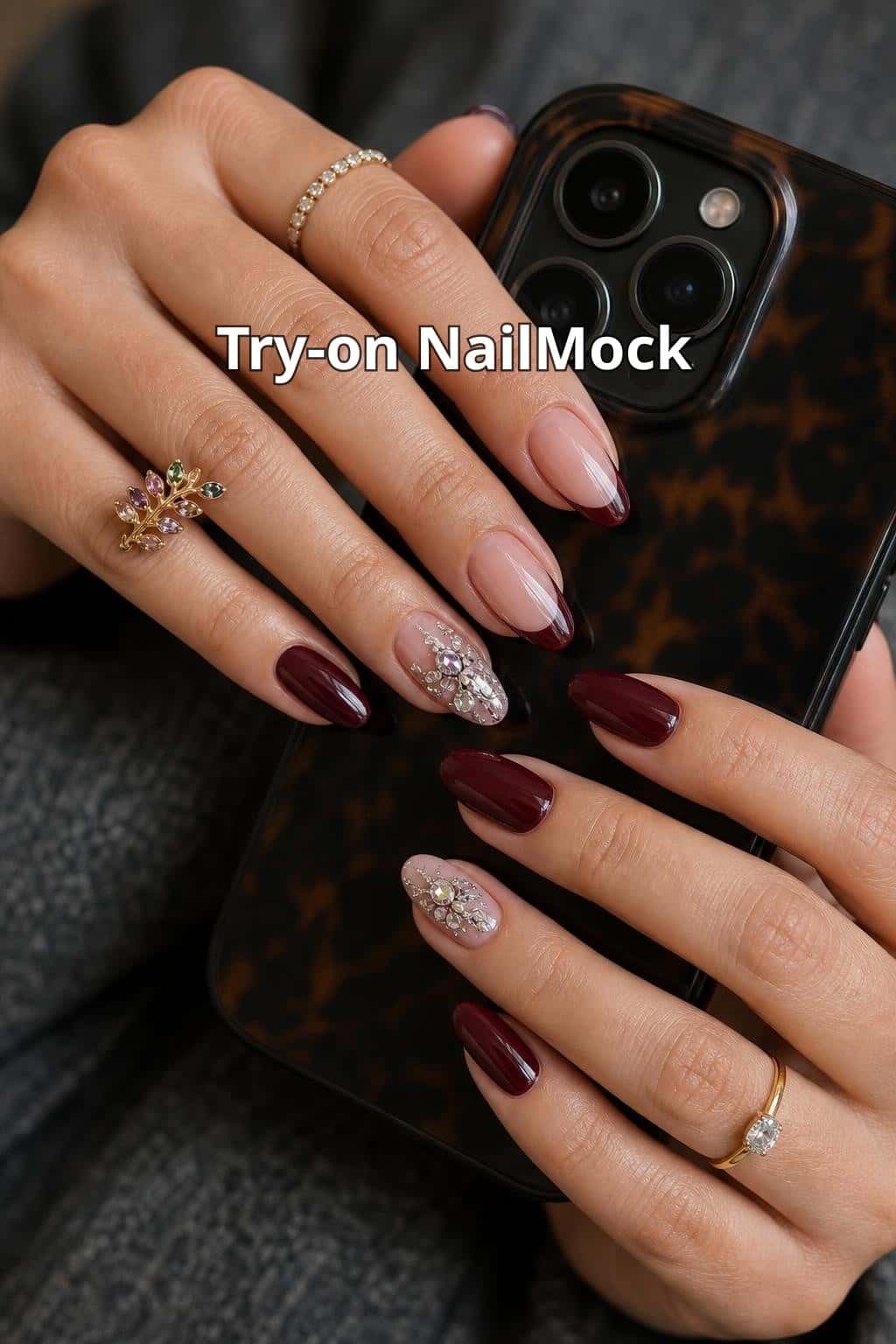 9 red nail ideas on manicured hands, tagged rednailtheory, cherry red, cherry red nails.