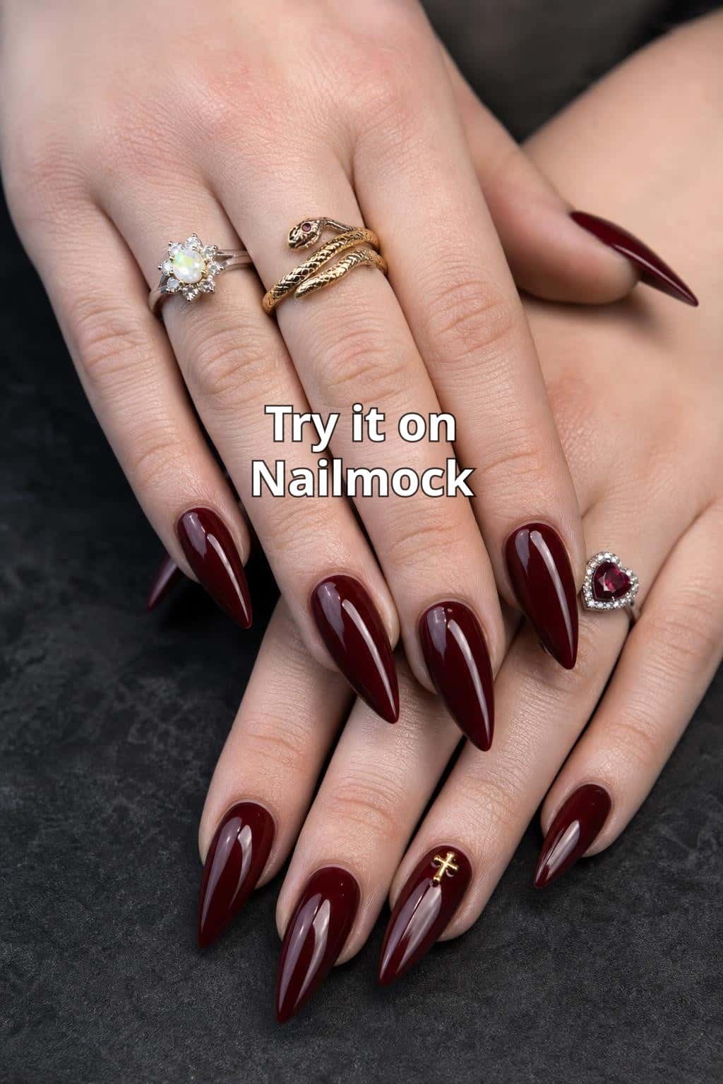 6 red nail ideas on manicured hands, including context, detail, proof.