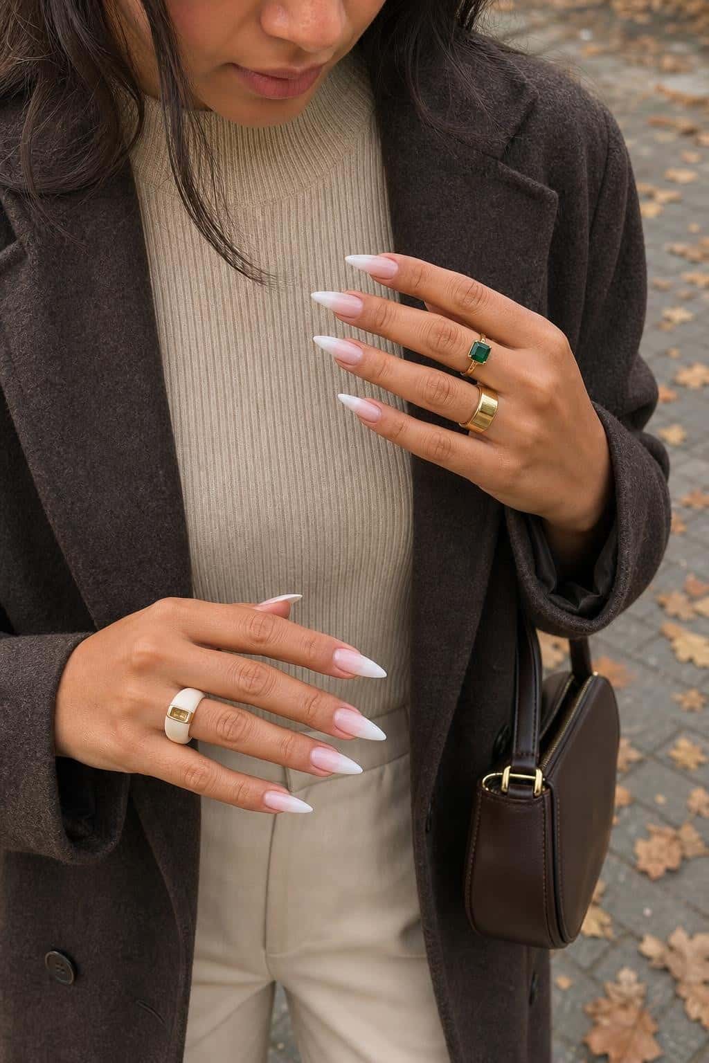 13 fall nail ideas on manicured hands, tagged fall nails, autumn nails, fallfashion.