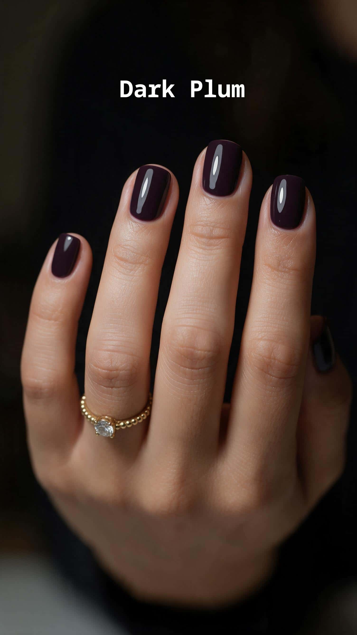 5 chrome nail ideas on manicured hands, including dark mauve cateye, ghostly, pumpkinish, amber chrome.