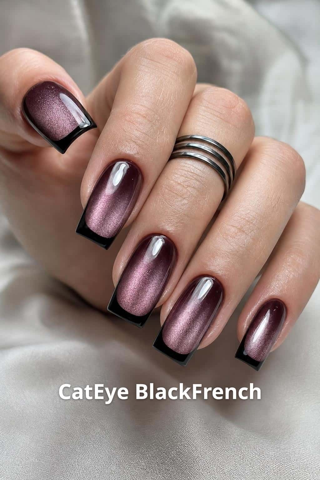 5 gold nail ideas on manicured hands, including poisoned apple, lunar gold, reversed, ristretto milk.