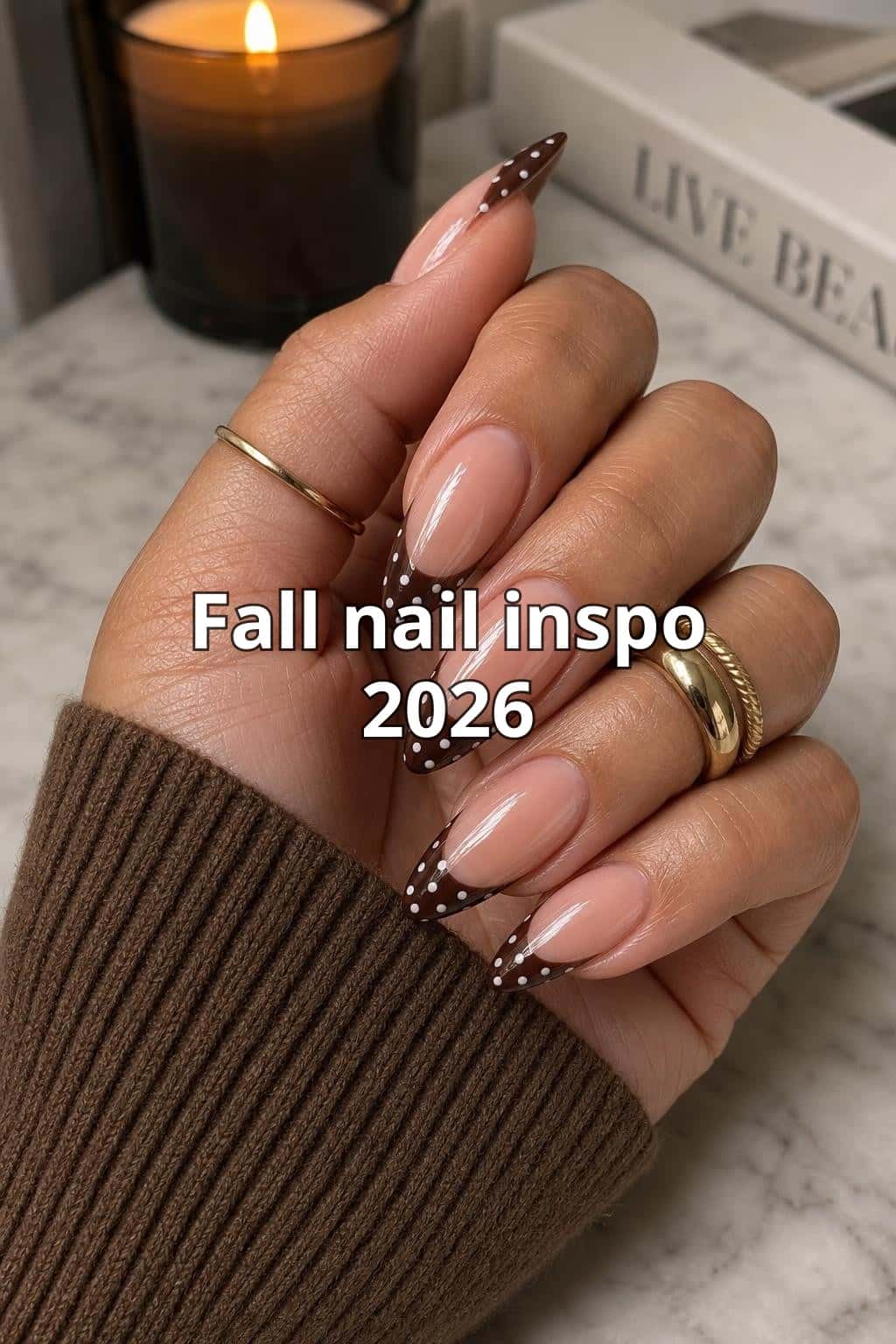 10 fall nail ideas on manicured hands, tagged fall nails, nail art, autumn nails.