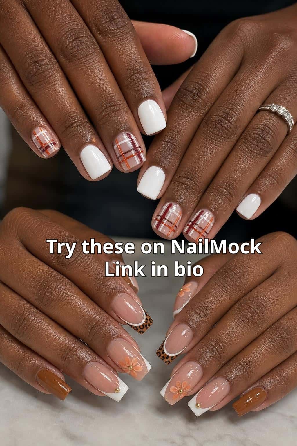 6 halloween nail ideas on manicured hands, tagged fall nails, halloween nails, nail art.