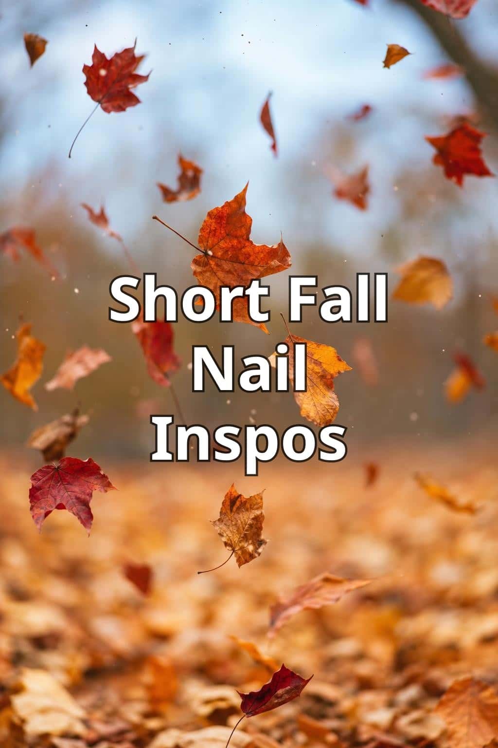 4 fall nail ideas on manicured hands, tagged fall nails, cozyvibes, autumn nails.