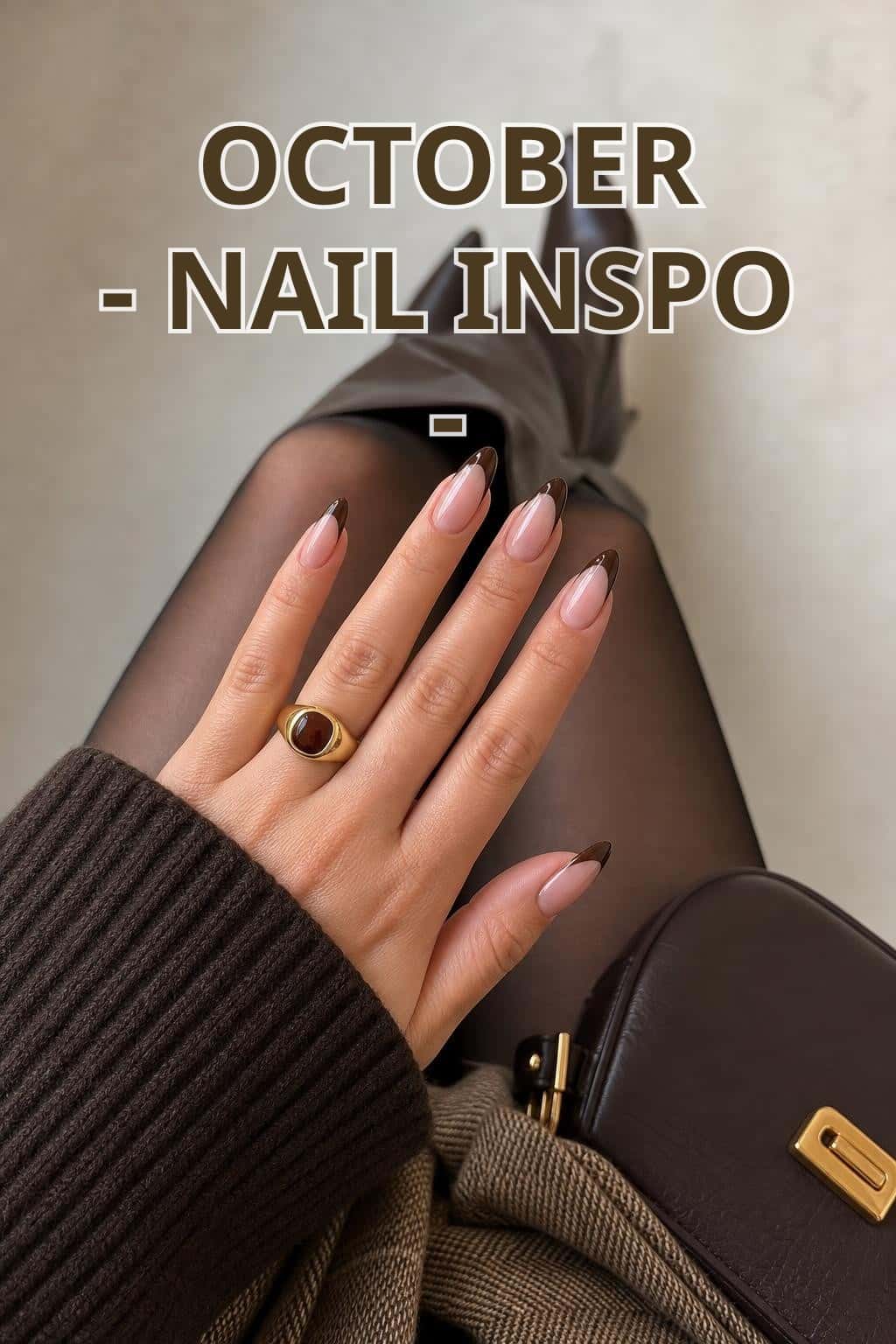 7 fall nail ideas on manicured hands, tagged fall nails, october nails, autumn trends.
