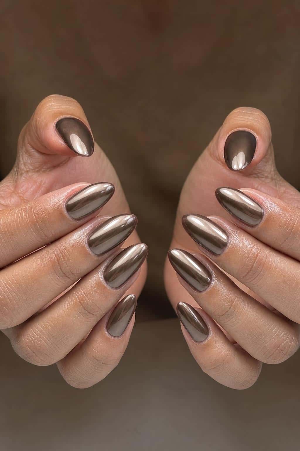 8 fall nail ideas on manicured hands, tagged fall nails, autumn vibes, autumn nails.
