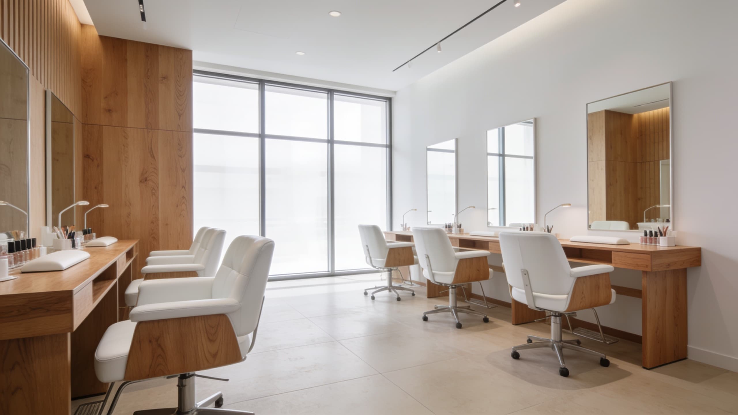 Modern nail salon interior for nearby salon discovery: find nail salons near you on NailMock